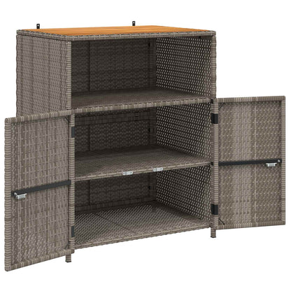 Cabinet Grey 70 x 50 x 87 cm Polyester and Roly Ratten