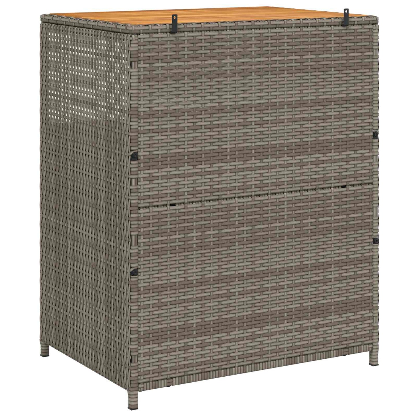 Cabinet Grey 70 x 50 x 87 cm Polyester and Roly Ratten
