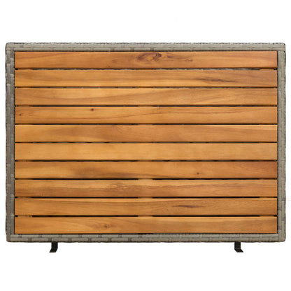 Cabinet Grey 70 x 50 x 87 cm Polyester and Roly Ratten
