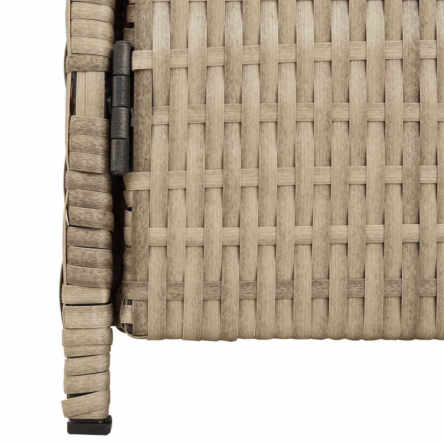 Cabinet Beige 70 x 50 x 87 cm Polyester and Roly Ratten
