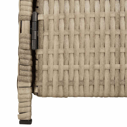 Cabinet Beige 70 x 50 x 87 cm Polyester and Roly Ratten