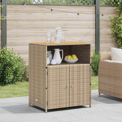 Cabinet Beige 70 x 50 x 87 cm Polyester and Roly Ratten