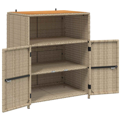 Cabinet Beige 70 x 50 x 87 cm Polyester and Roly Ratten