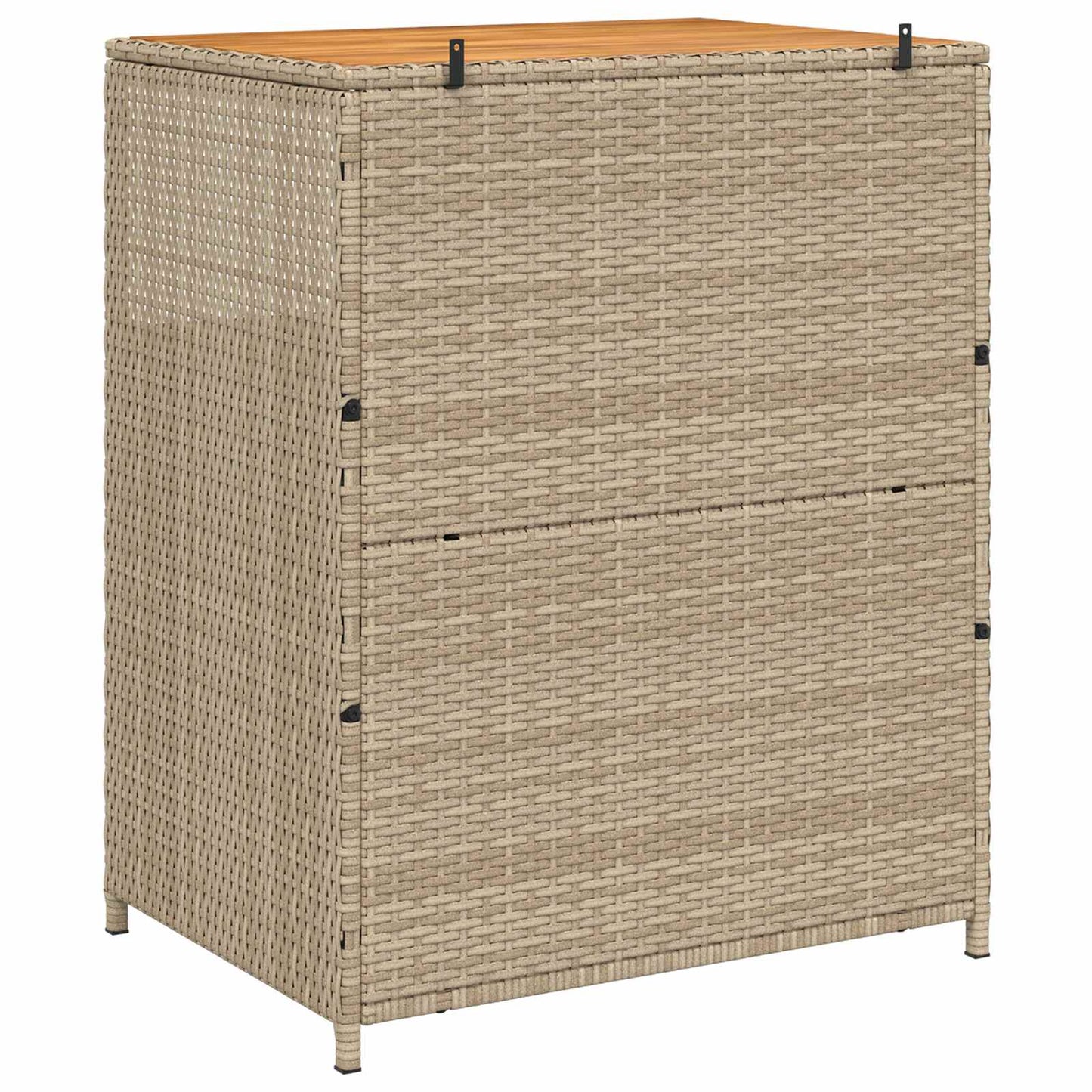 Cabinet Beige 70 x 50 x 87 cm Polyester and Roly Ratten