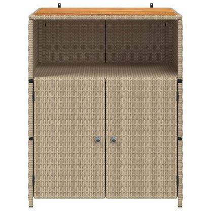 Cabinet Beige 70 x 50 x 87 cm Polyester and Roly Ratten