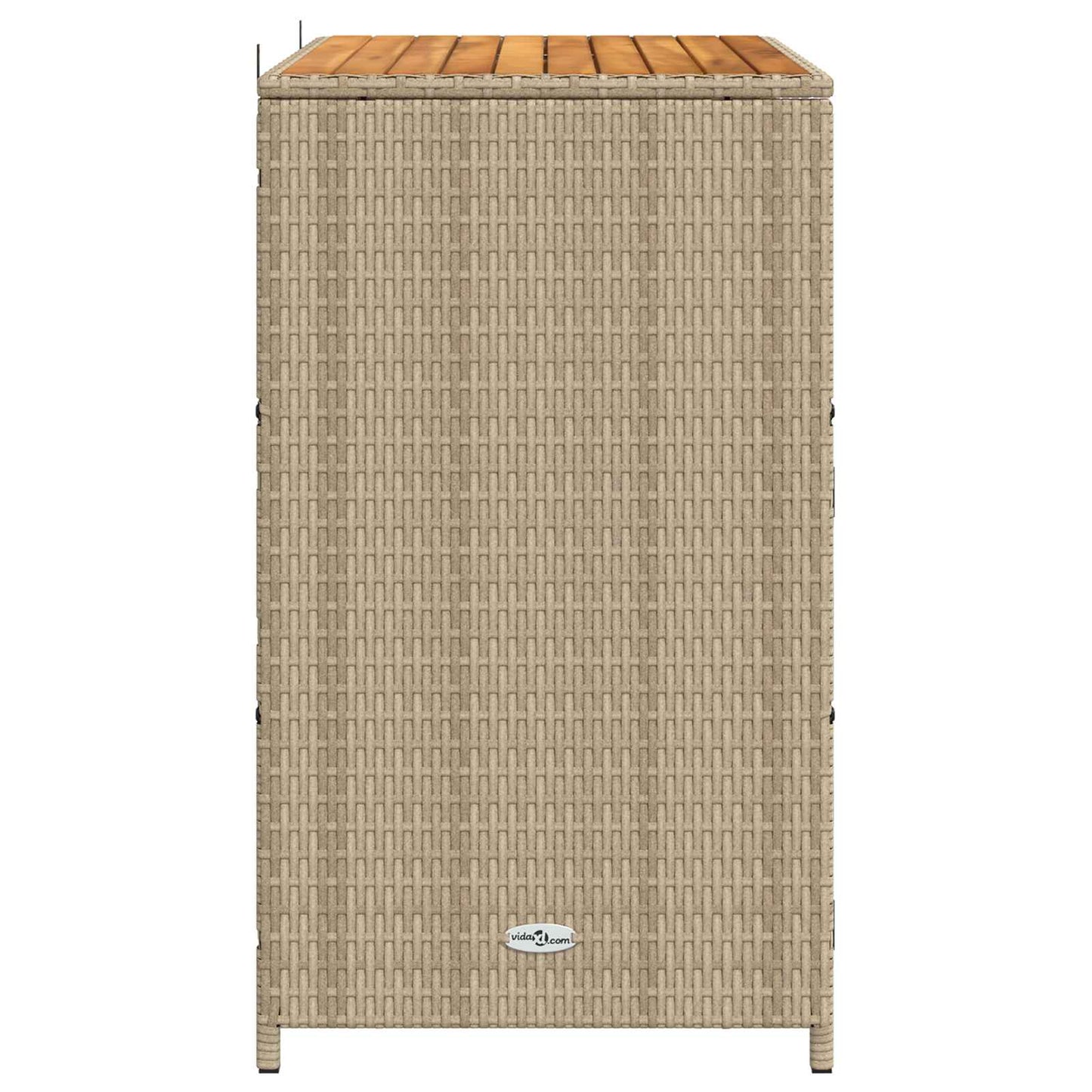 Cabinet Beige 70 x 50 x 87 cm Polyester and Roly Ratten