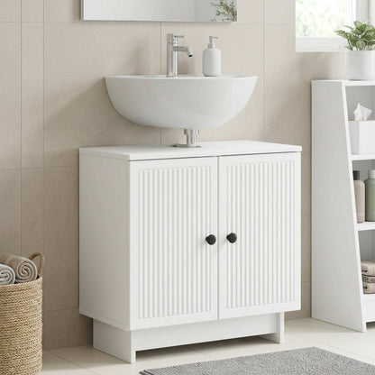 Bathroom Sink Cabinet UTRECHT White 59.5 x 31.5x 59 cm