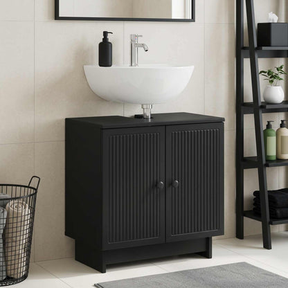 Bathroom Sink Cabinet EDE Black 59.5 x 31.5x 59 cm