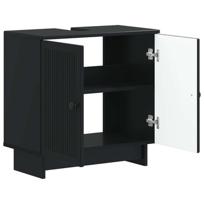 Bathroom Sink Cabinet EDE Black 59.5 x 31.5x 59 cm