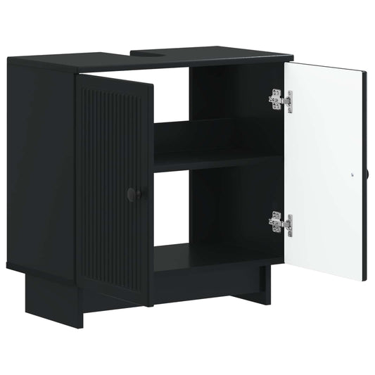 Bathroom Sink Cabinet EDE Black 59.5 x 31.5x 59 cm