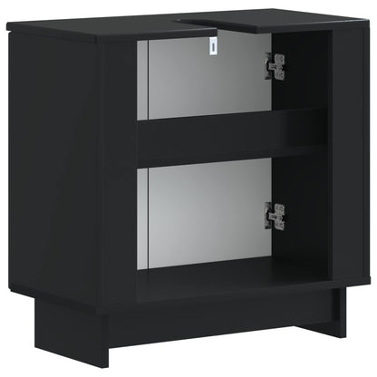 Bathroom Sink Cabinet EDE Black 59.5 x 31.5x 59 cm