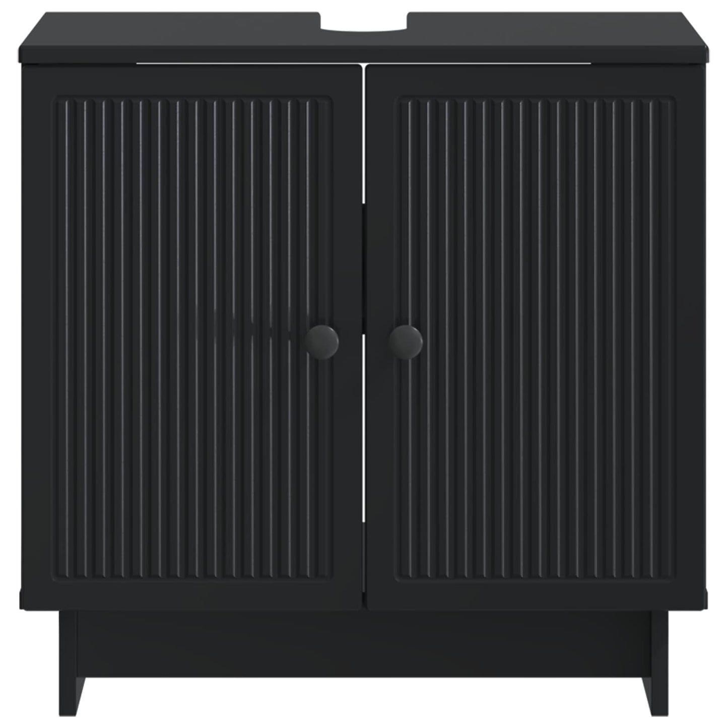 Bathroom Sink Cabinet EDE Black 59.5 x 31.5x 59 cm