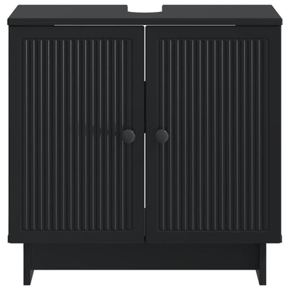 Bathroom Sink Cabinet EDE Black 59.5 x 31.5x 59 cm