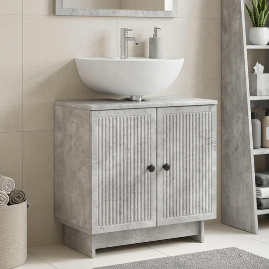 Bathroom Sink Cabinet EDE Concrete Grey 59.5 x 31.5x 59 cm