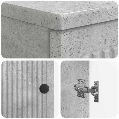 Bathroom Sink Cabinet EDE Concrete Grey 59.5 x 31.5x 59 cm