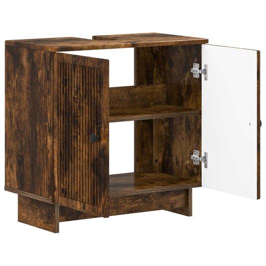 Bathroom Sink Cabinet EDE Smoked Oak 59.5 x 31.5x 59 cm