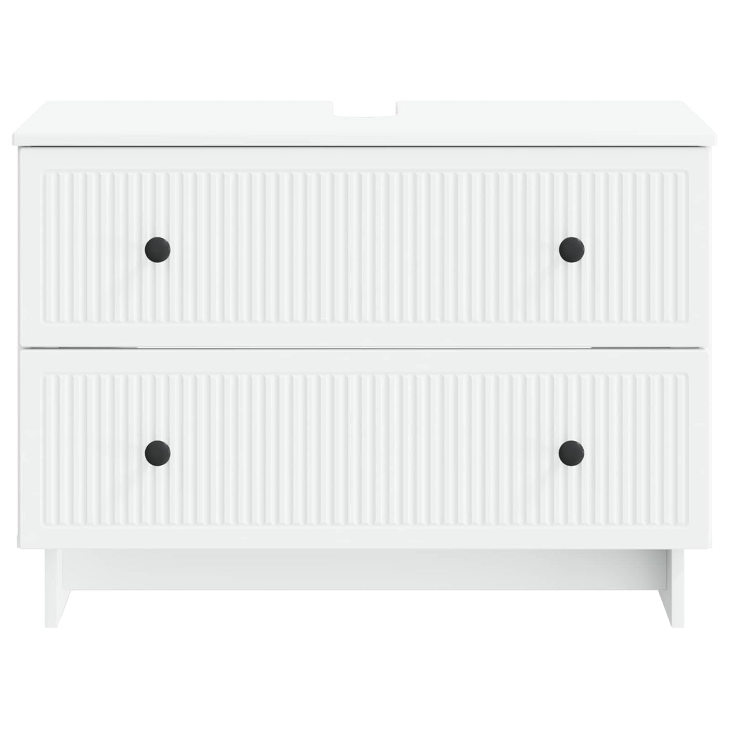 Bathroom Sink Cabinet EDE White 82 x 41x 59 cm Engineered Wood