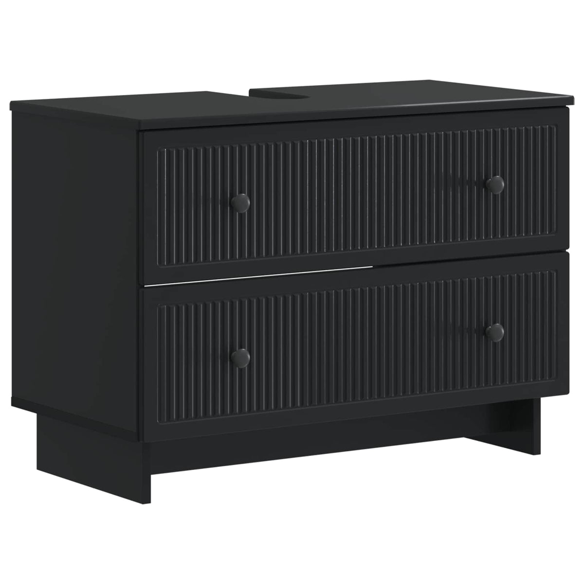 Bathroom Sink Cabinet EDE Black 82 x 41x 59 cm Engineered Wood