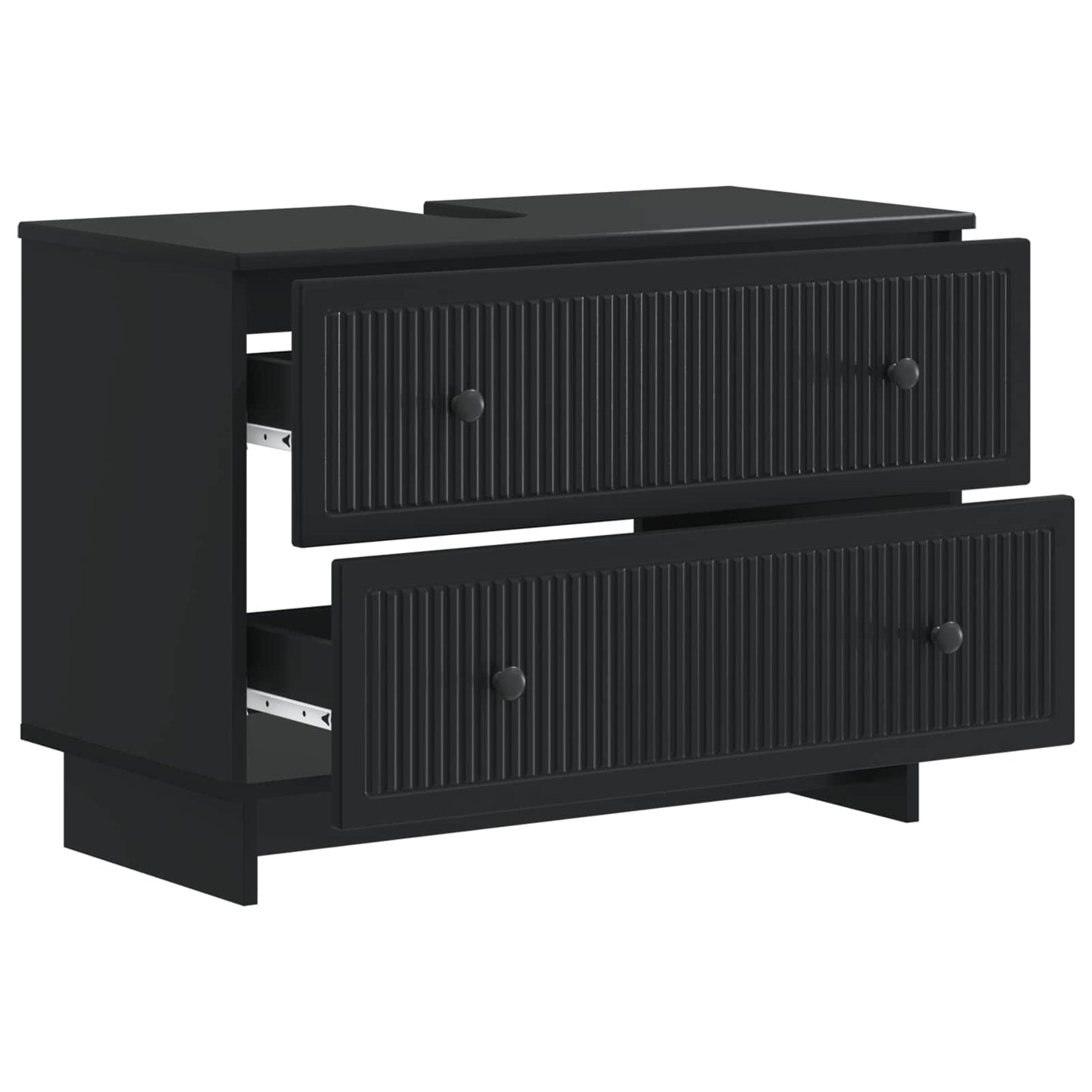 Bathroom Sink Cabinet EDE Black 82 x 41x 59 cm Engineered Wood