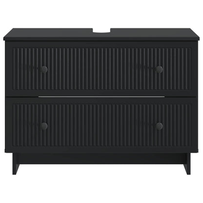 Bathroom Sink Cabinet EDE Black 82 x 41x 59 cm Engineered Wood