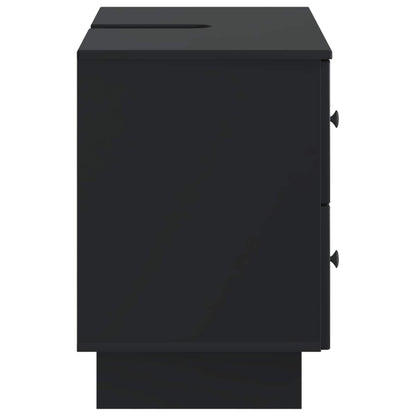 Bathroom Sink Cabinet EDE Black 82 x 41x 59 cm Engineered Wood