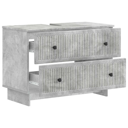 Bathroom Sink Cabinet EDE Concrete Grey 82 x 41x 59 cm