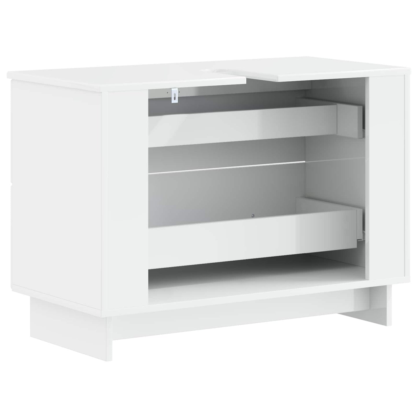 Bathroom Sink Cabinet EDE High Gloss White 82 x 41x 59 cm