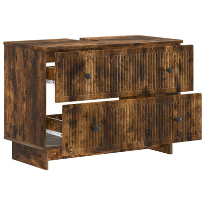 Bathroom Sink Cabinet EDE Smoked Oak 82 x 41x 59 cm