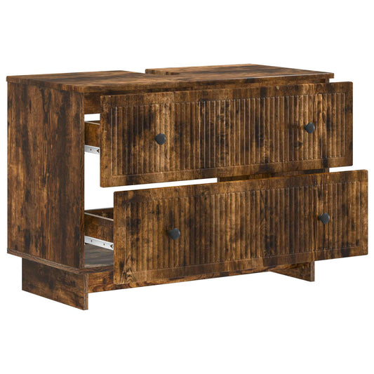 Bathroom Sink Cabinet EDE Smoked Oak 82 x 41x 59 cm