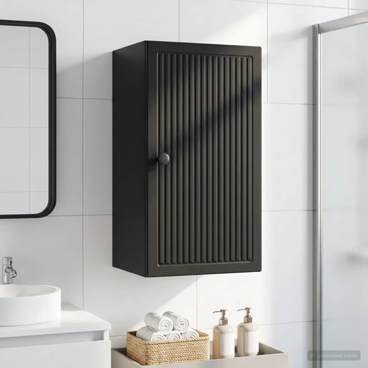 Bathroom Wall Cabinet EDE Black 30 x 31 x 59 cm Engineered Wood