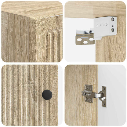 Bathroom Wall Cabinet EDE Sonoma Oak 30 x 31 x 59 cm