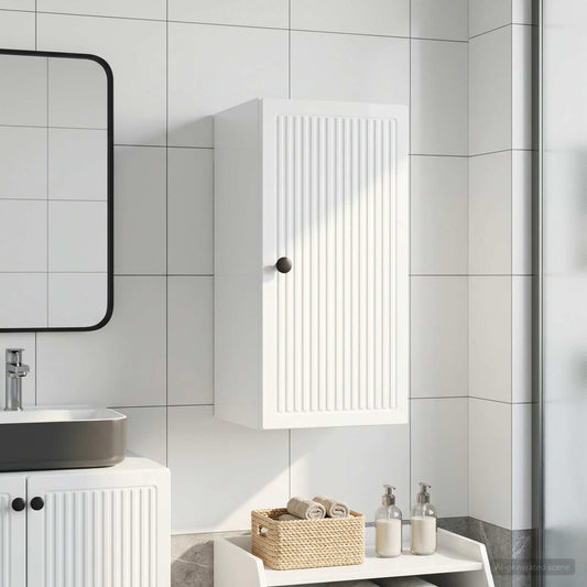 Bathroom Wall Cabinet EDE High Gloss White 30 x 31 x 59 cm