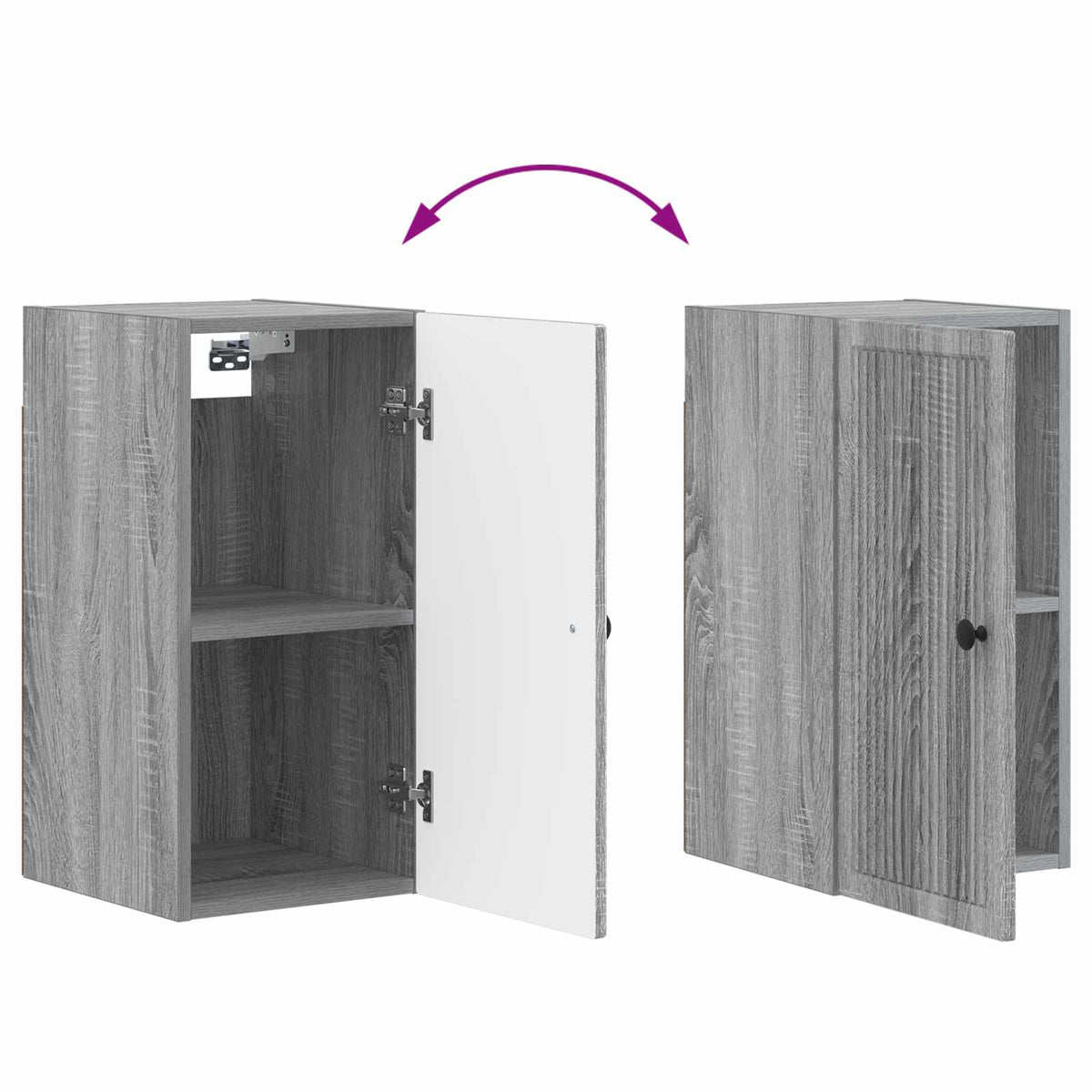 Bathroom Wall Cabinet EDE Grey Sonoma 30 x 31 x 59 cm