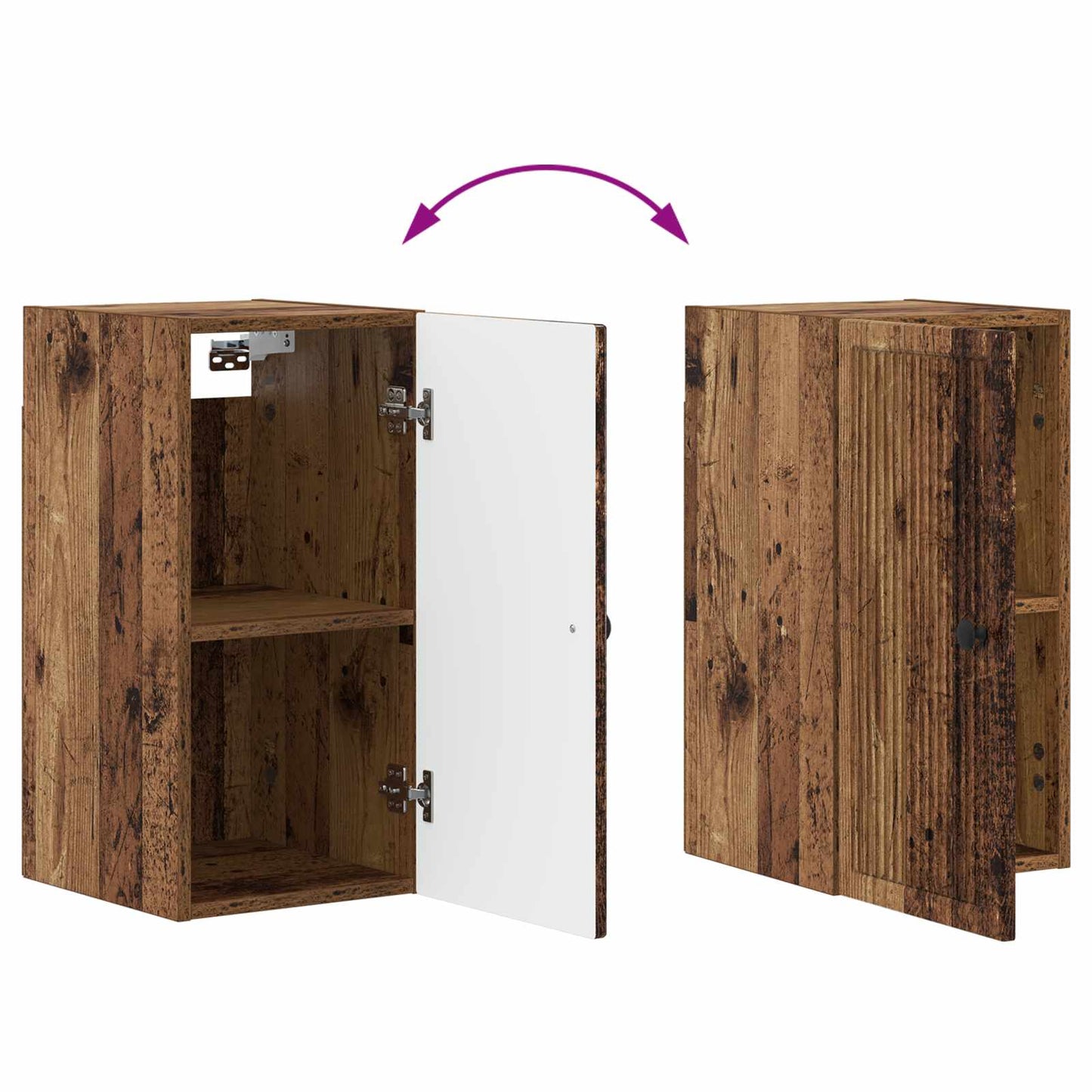 Bathroom Wall Cabinet EDE Old Wood 30 x 31 x 59 cm