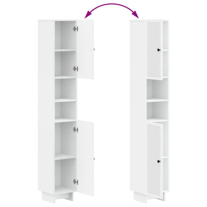 Bathroom Cabinet with Open Shelf EDE White 30 x 31 x 190 cm