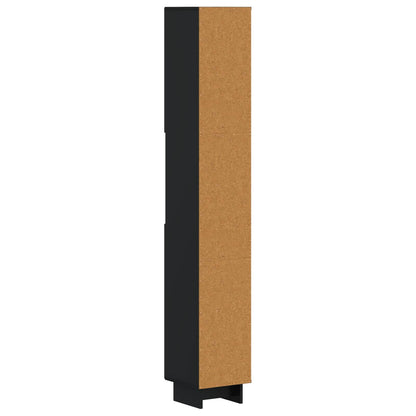 Bathroom Cabinet with Open Shelf EDE Black 30 x 31 x 190 cm