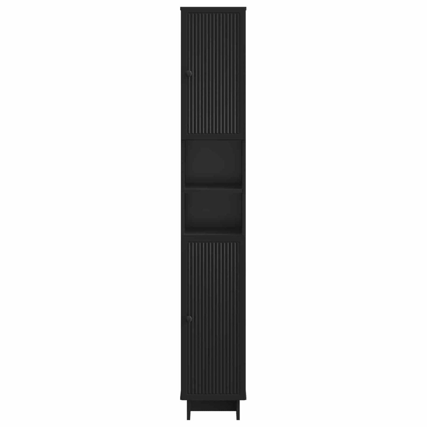 Bathroom Cabinet with Open Shelf EDE Black 30 x 31 x 190 cm