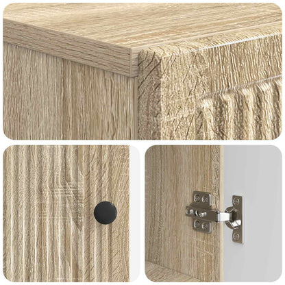 Bathroom Cabinet with Open Shelf EDE Sonoma Oak