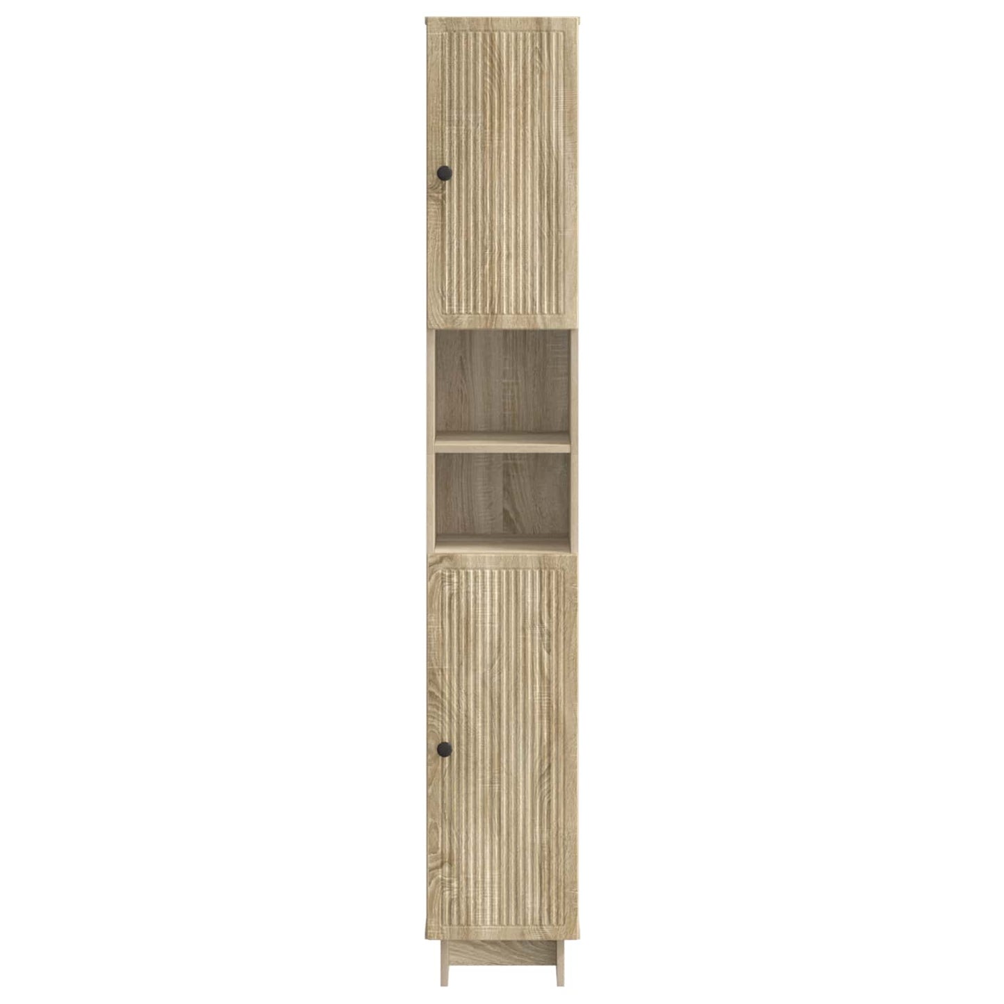 Bathroom Cabinet with Open Shelf EDE Sonoma Oak