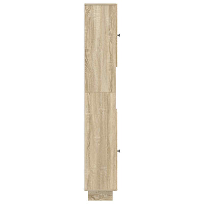 Bathroom Cabinet with Open Shelf EDE Sonoma Oak