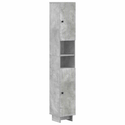 Bathroom Cabinet with Open Shelf EDE Concrete Grey