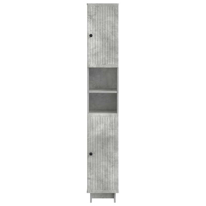 Bathroom Cabinet with Open Shelf EDE Concrete Grey