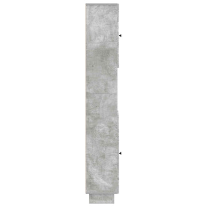 Bathroom Cabinet with Open Shelf EDE Concrete Grey