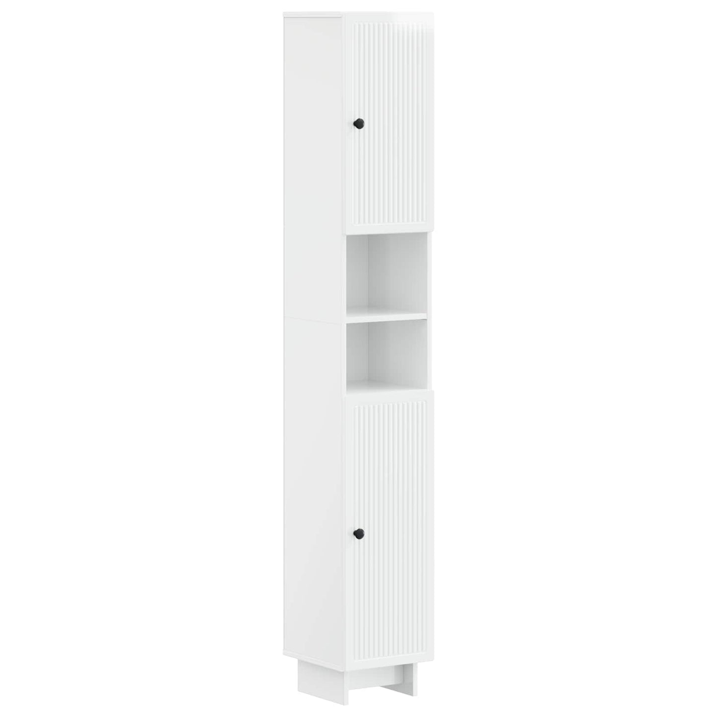 Bathroom Cabinet with Open Shelf EDE High Gloss White