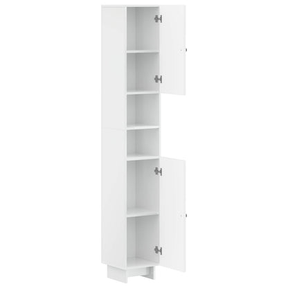 Bathroom Cabinet with Open Shelf EDE High Gloss White