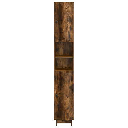 Bathroom Cabinet with Open Shelf EDE Smoked Oak