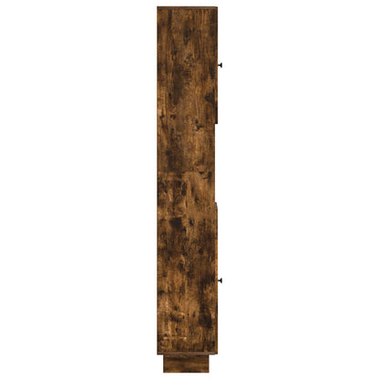 Bathroom Cabinet with Open Shelf EDE Smoked Oak
