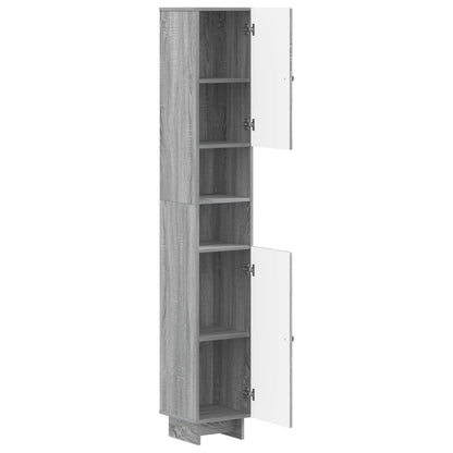 Bathroom Cabinet with Open Shelf EDE Grey Sonoma