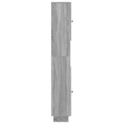 Bathroom Cabinet with Open Shelf EDE Grey Sonoma