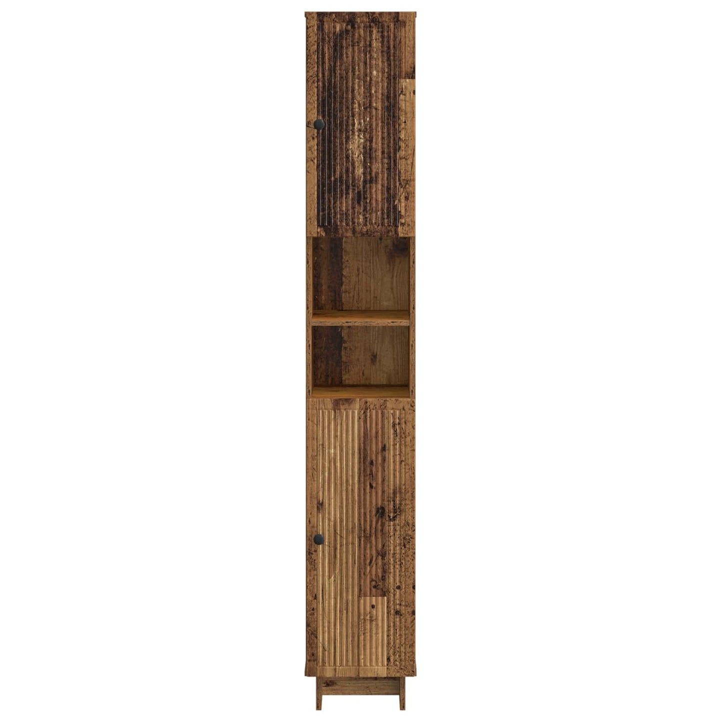 Bathroom Cabinet with Open Shelf EDE Old Wood 30 x 31 x 190 cm